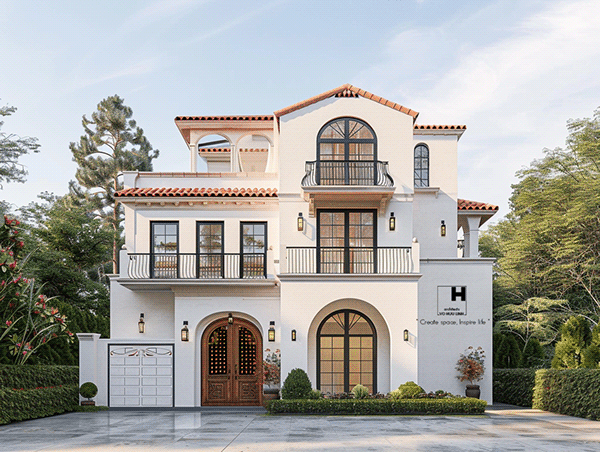 Biệt thự đẹp phong cách Tây Ban Nha-6