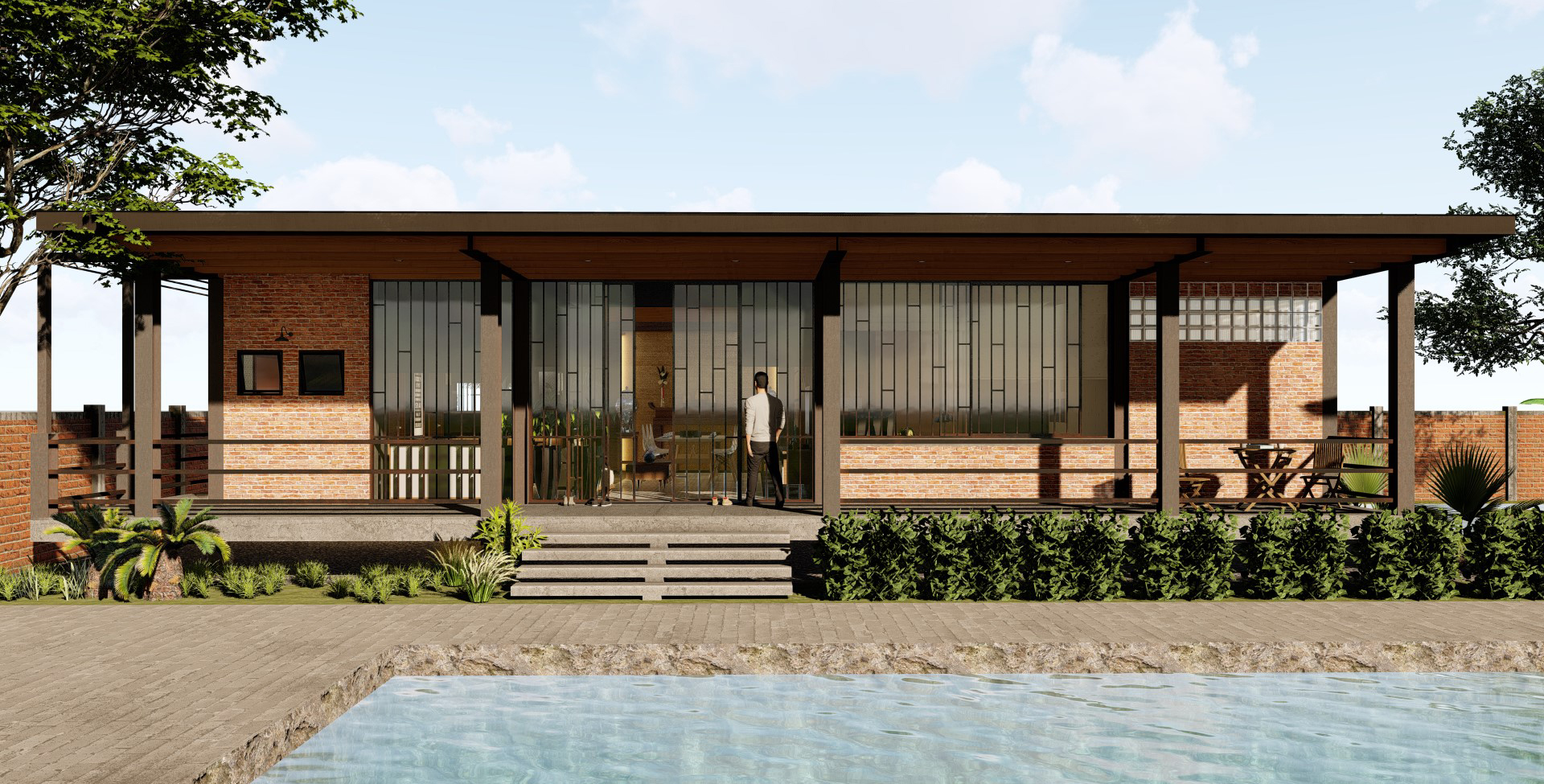 兰花咖啡馆和住宅丨越南丨Nanut Design-4