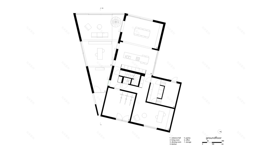 朝着花园房的三角形丨比利时丨NWLND Rogiers Vandeputte-11
