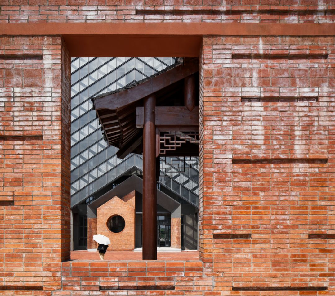 浙大人文学院新楼,红砖墙裙复兴建筑文学传统-22