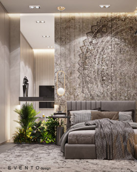 Simple modern bedroom