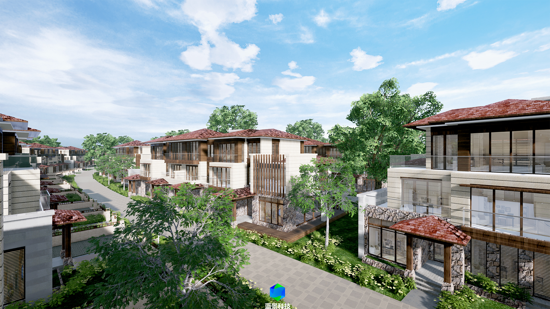 某别墅小区虚拟现实 VR 虚幻 4 引擎制作 ue4-1