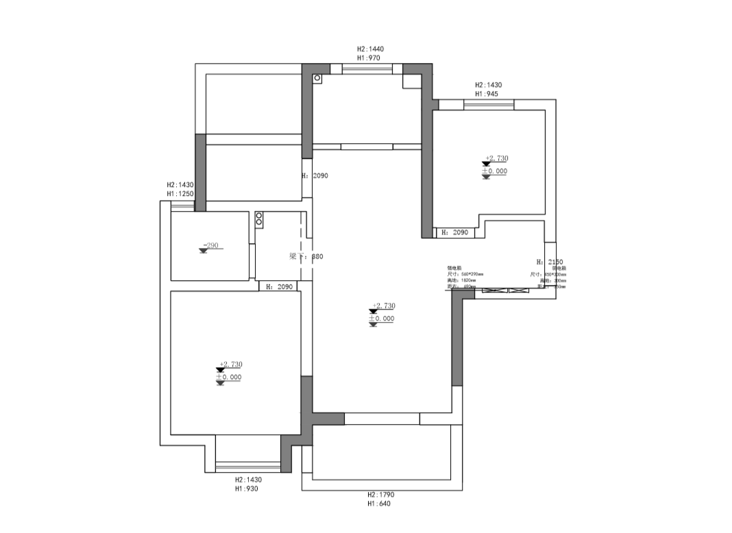 小三房空间高效利用,打造实用美观家居-0