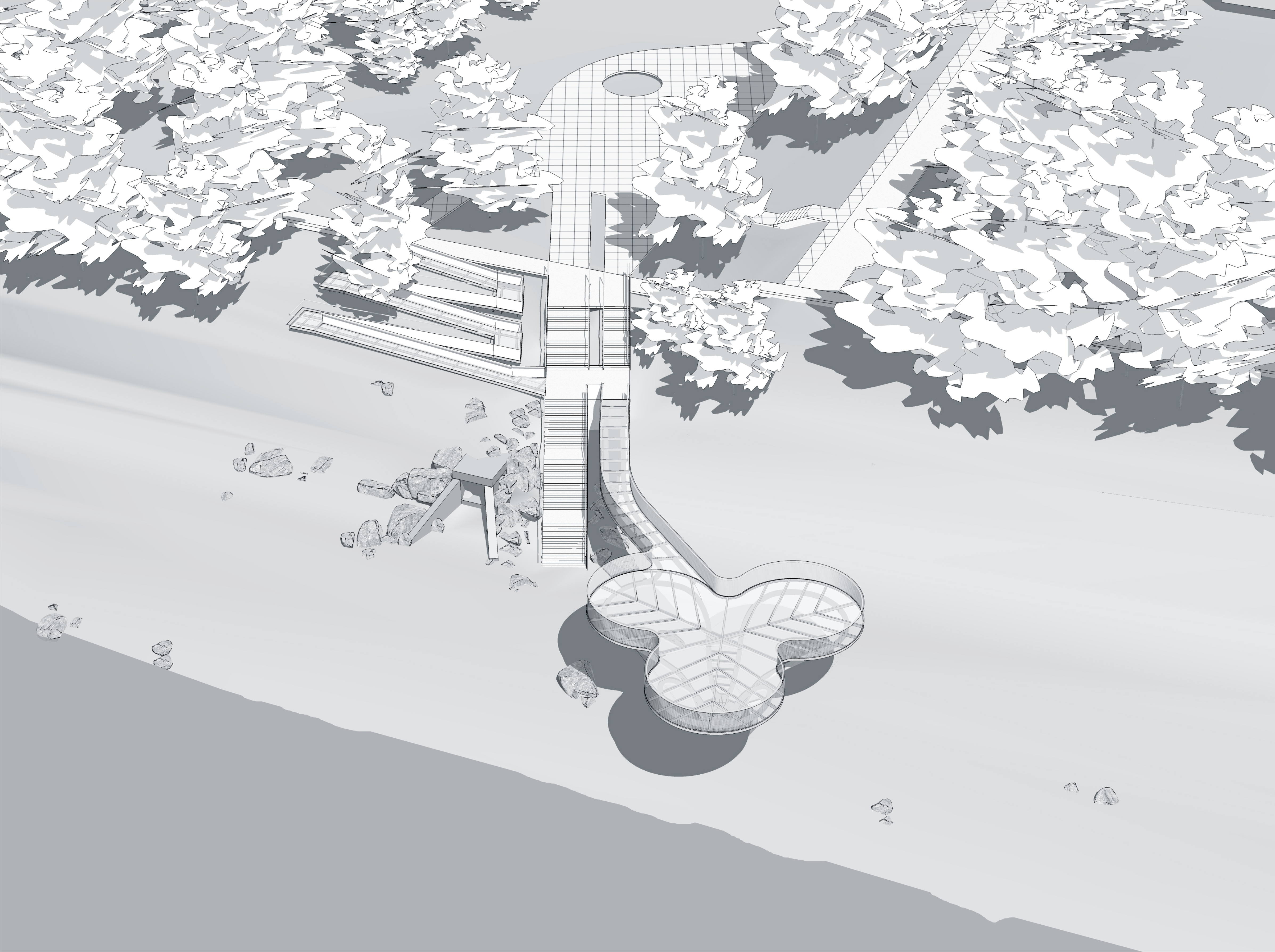 VIEWING PLATFORM NEAR KRASNOYARSK DAM / Version 2 | OOO ADM (OOO Architecture Design Modeling)-7