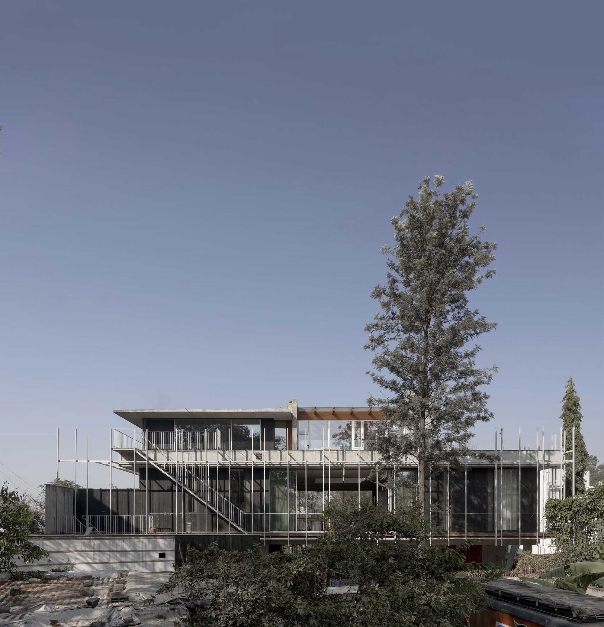 屏风屋丨印度丨Kiron Cheerla Architecture Design-20