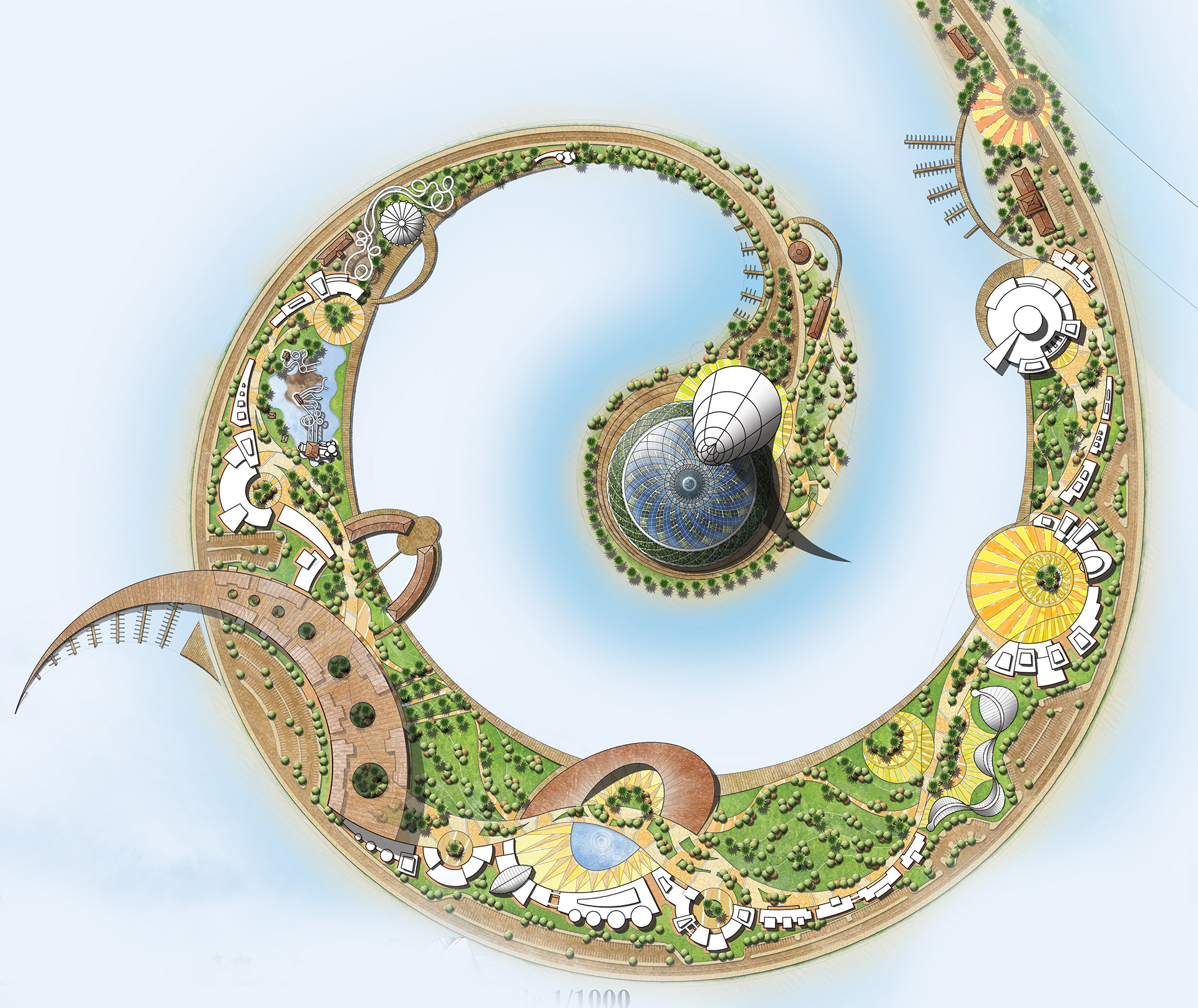 生态地平线度假村丨埃及丨开罗大学区域与城市规划学院城市设计系-44