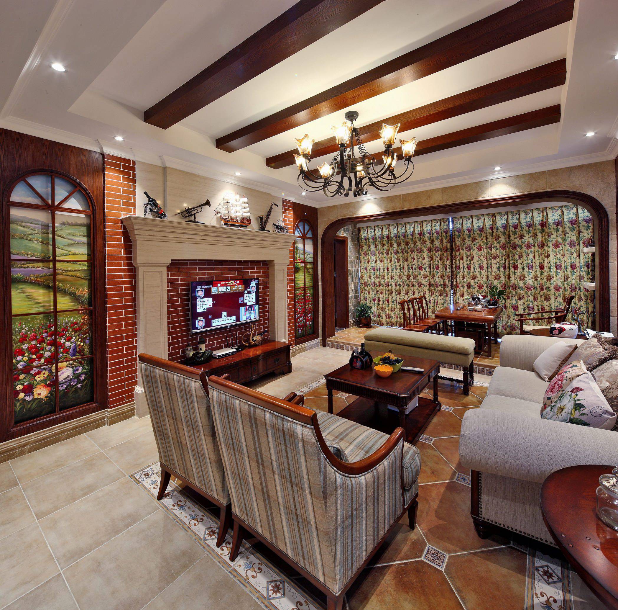 深圳慢城美式风格家居    白益森设计作品-40