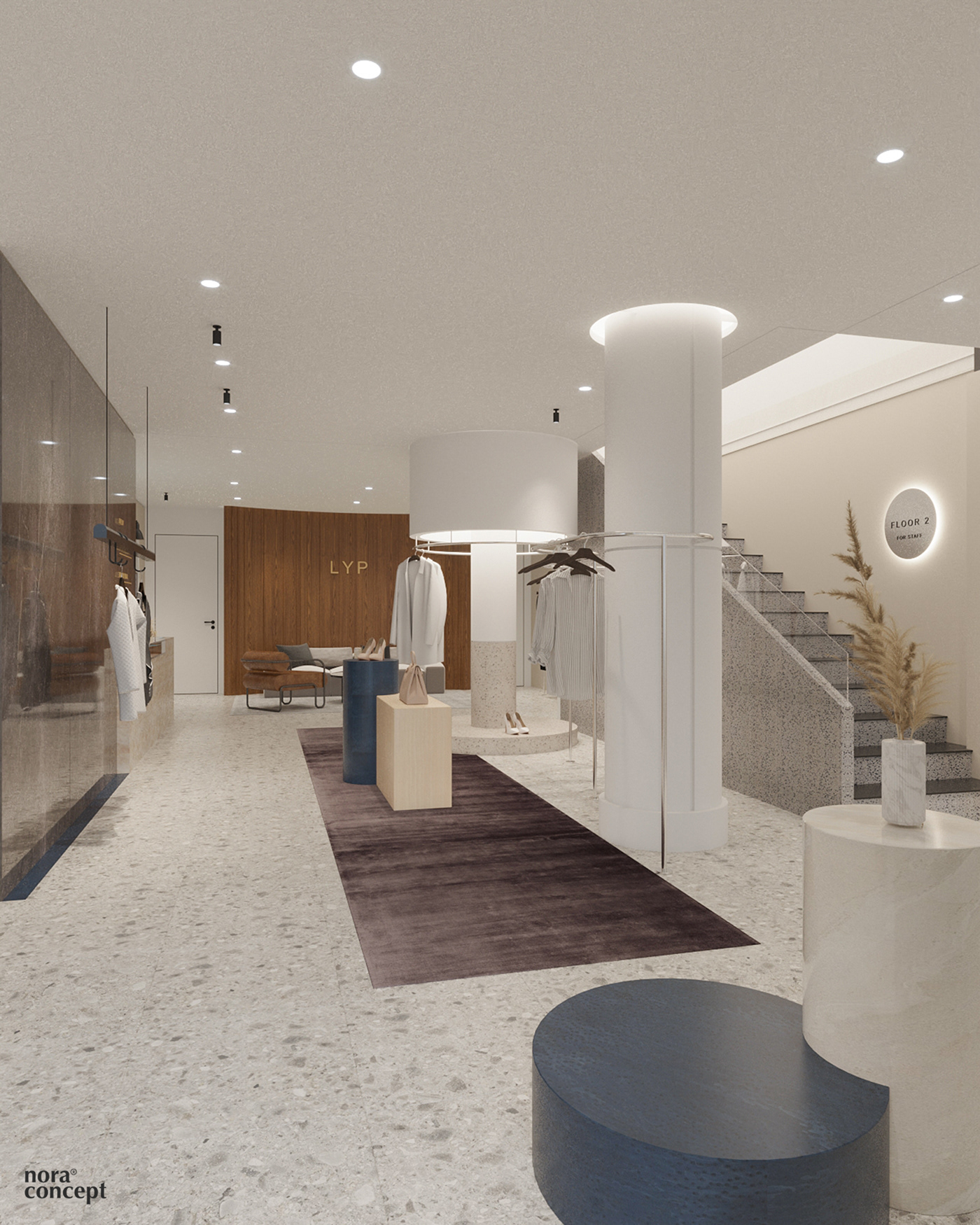 LYP Store · 现代简约女性时尚服装店设计丨越南河内丨nora concept-7