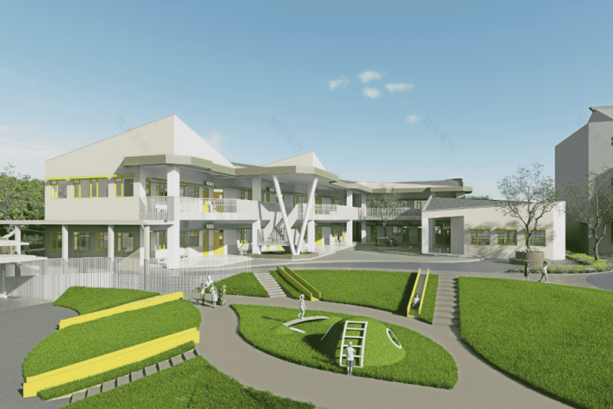 飞檐如翼,乘梦飞翔——金沙小学附设幼儿园建筑设计-8