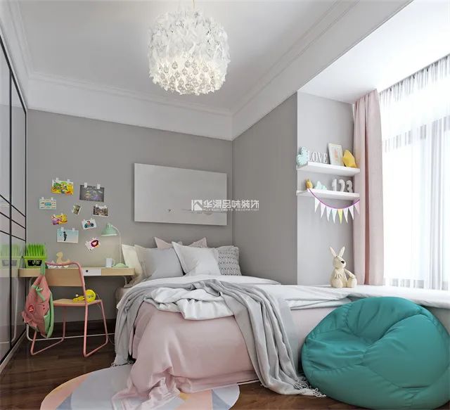 美式浪漫,雅致生活·韶关碧水花城四居装修案例丨中国韶关丨华浔品味装饰-34