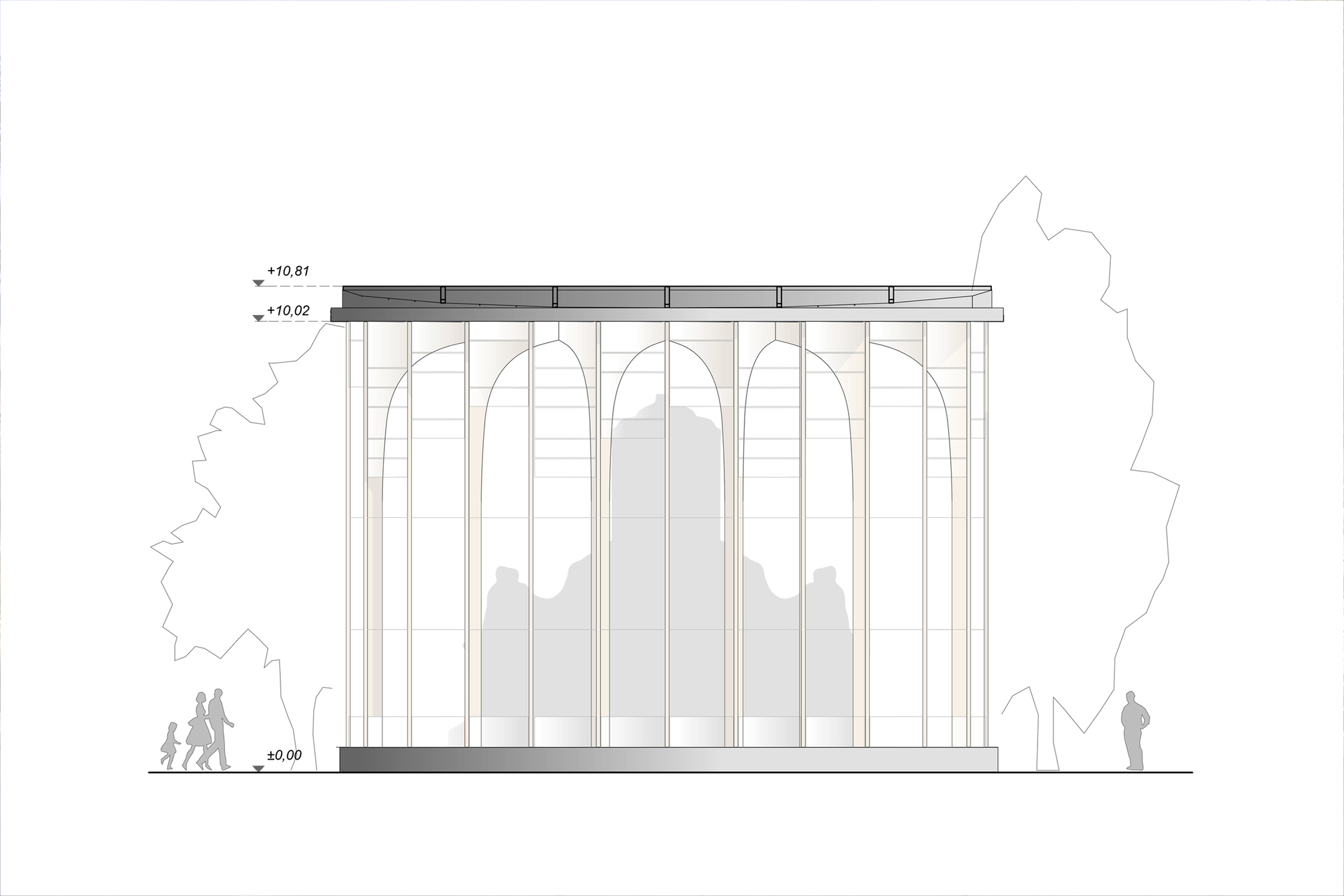 Art Shield Statue Conservation Pavilion / Hello Wood-47