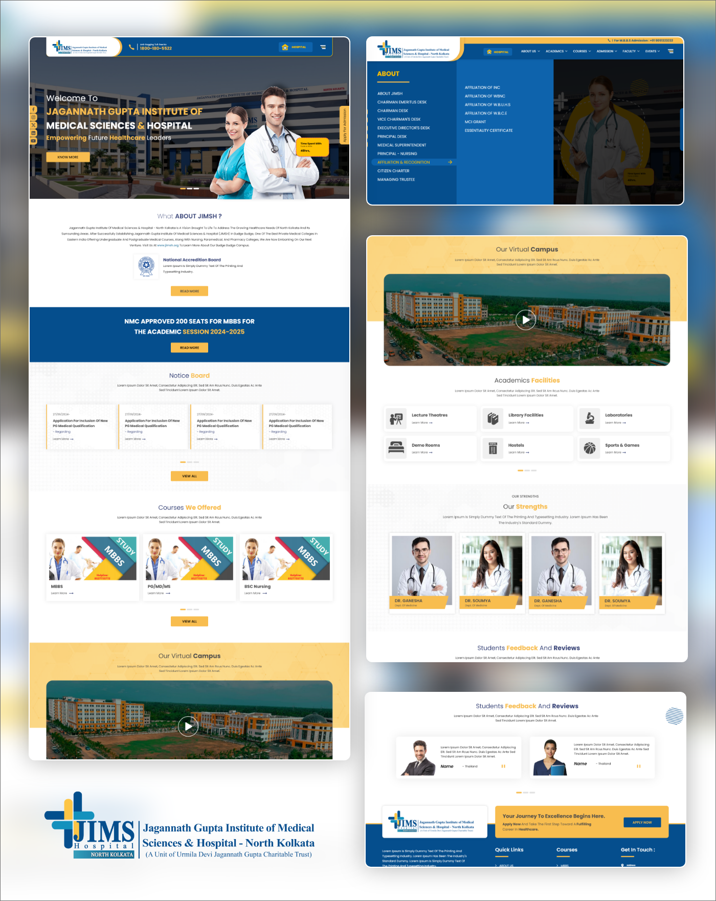 Jagannath Gupta 医学科学与医院网站 UI,UX 设计-3
