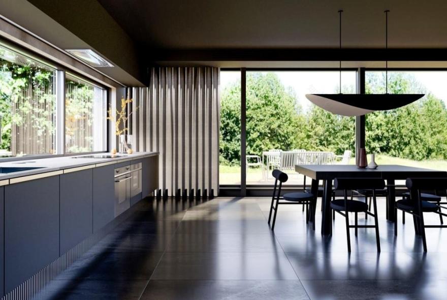 ZROBYM architects--高级黑住宅,墙面这样设计更有质感174㎡-24