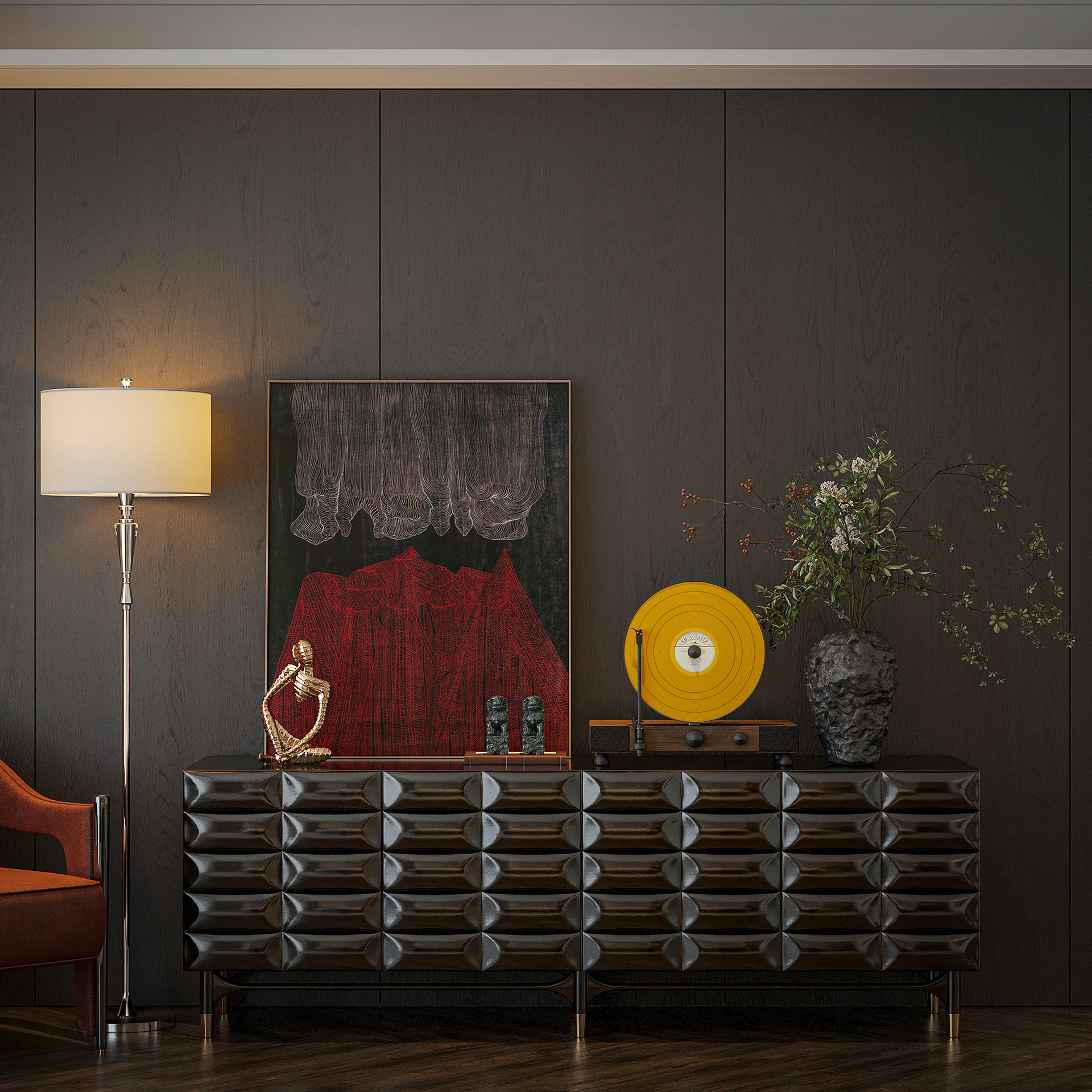 3dsmax Premium Bedroom Model-18