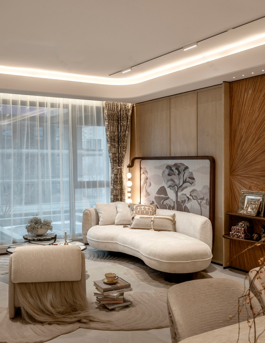 西安招商林屿缦岛105㎡样板间丨中国西安丨无隅制造-13