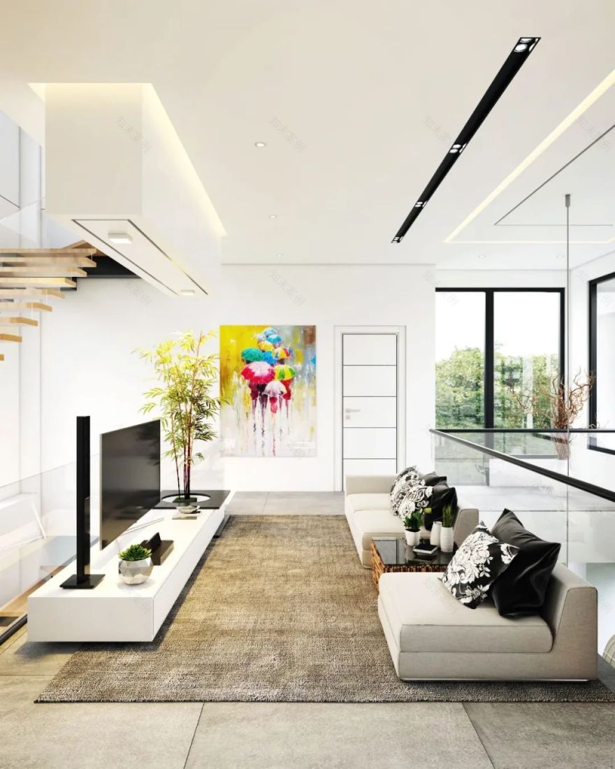 伊朗 800㎡简约别墅,东西向规划保通风-53