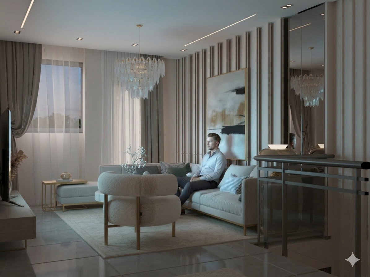 简约现代接待区丨Egypt丨Nada Mohamed-13