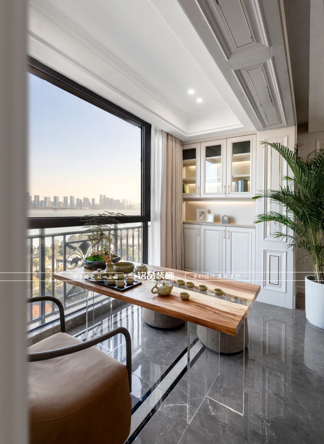 钱塘江畔意式轻奢江景房丨铭品装饰-29