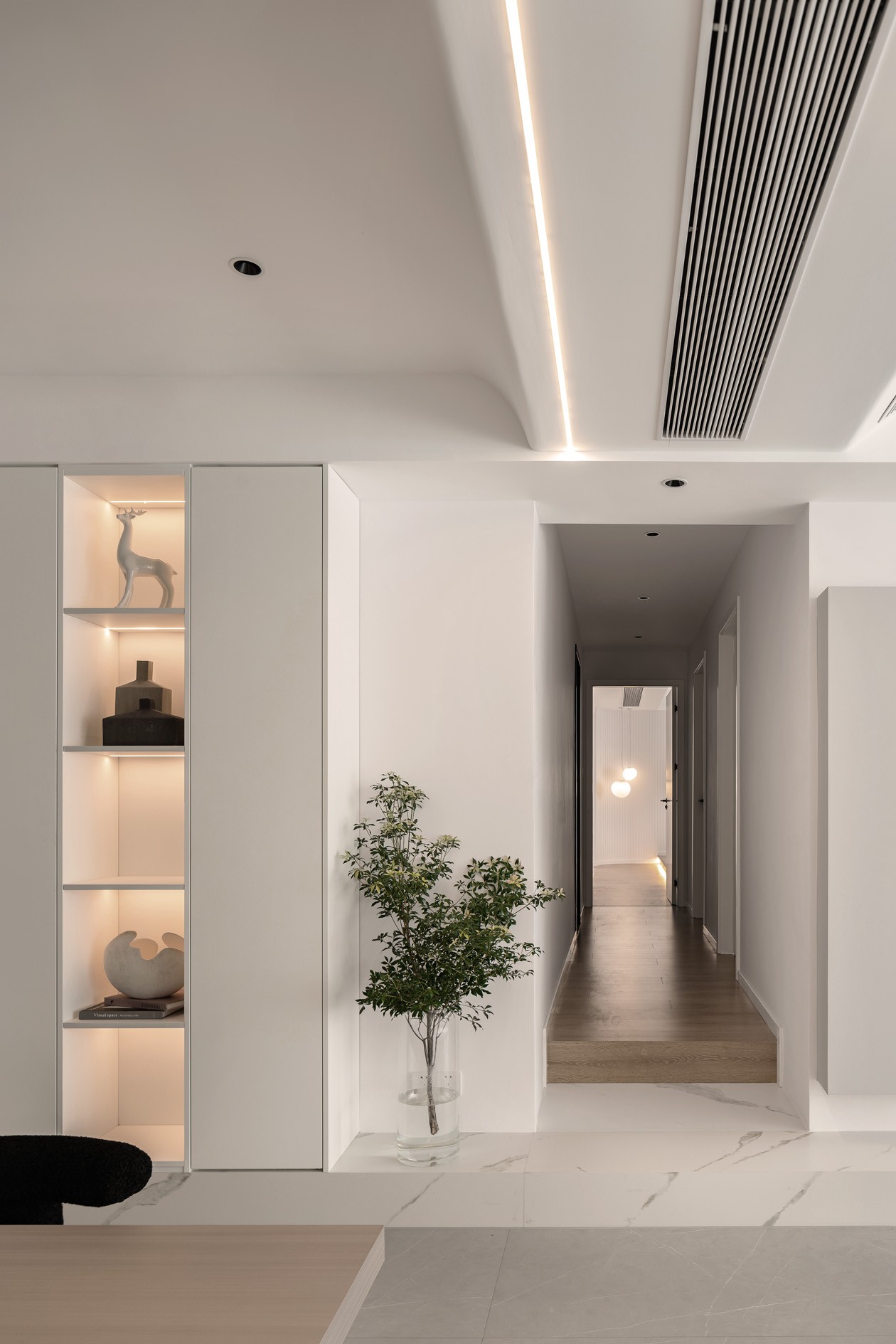 160 平白色现代风全案实景落地丨中国重庆丨琢信装饰-18