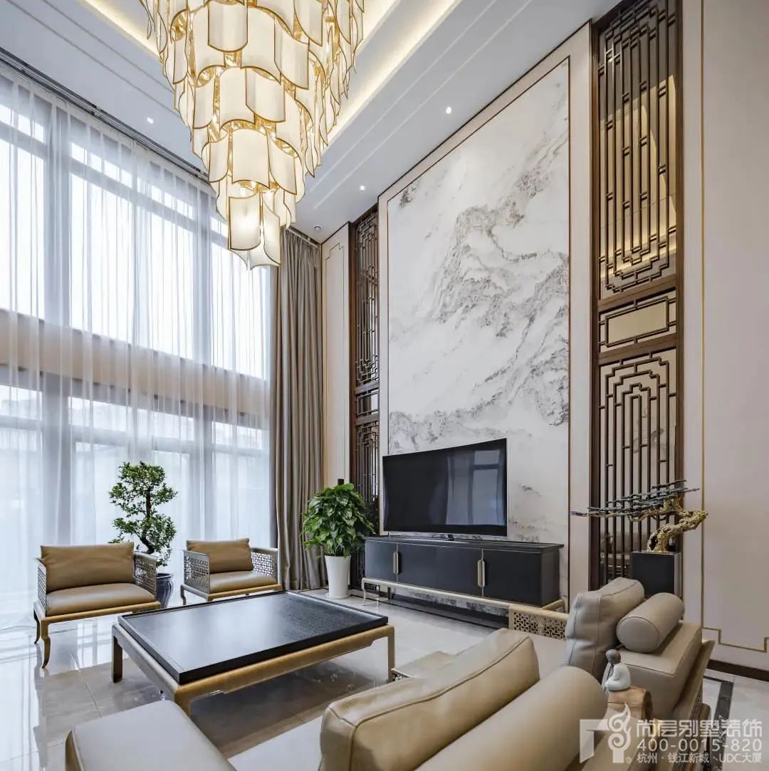 新中式别墅设计丨尚层别墅装饰-31