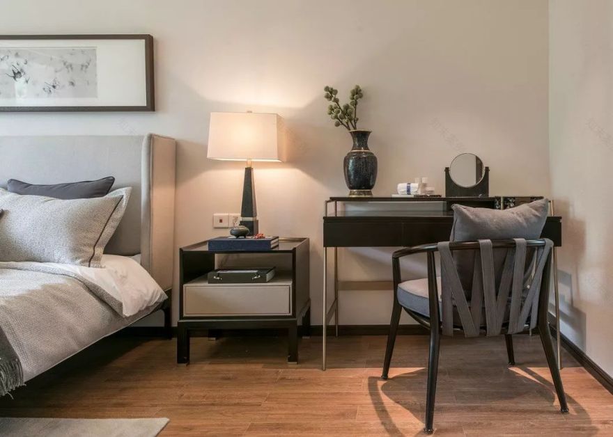 大地色与中式蓝的完美融合,打造优雅简约的人居空间-107