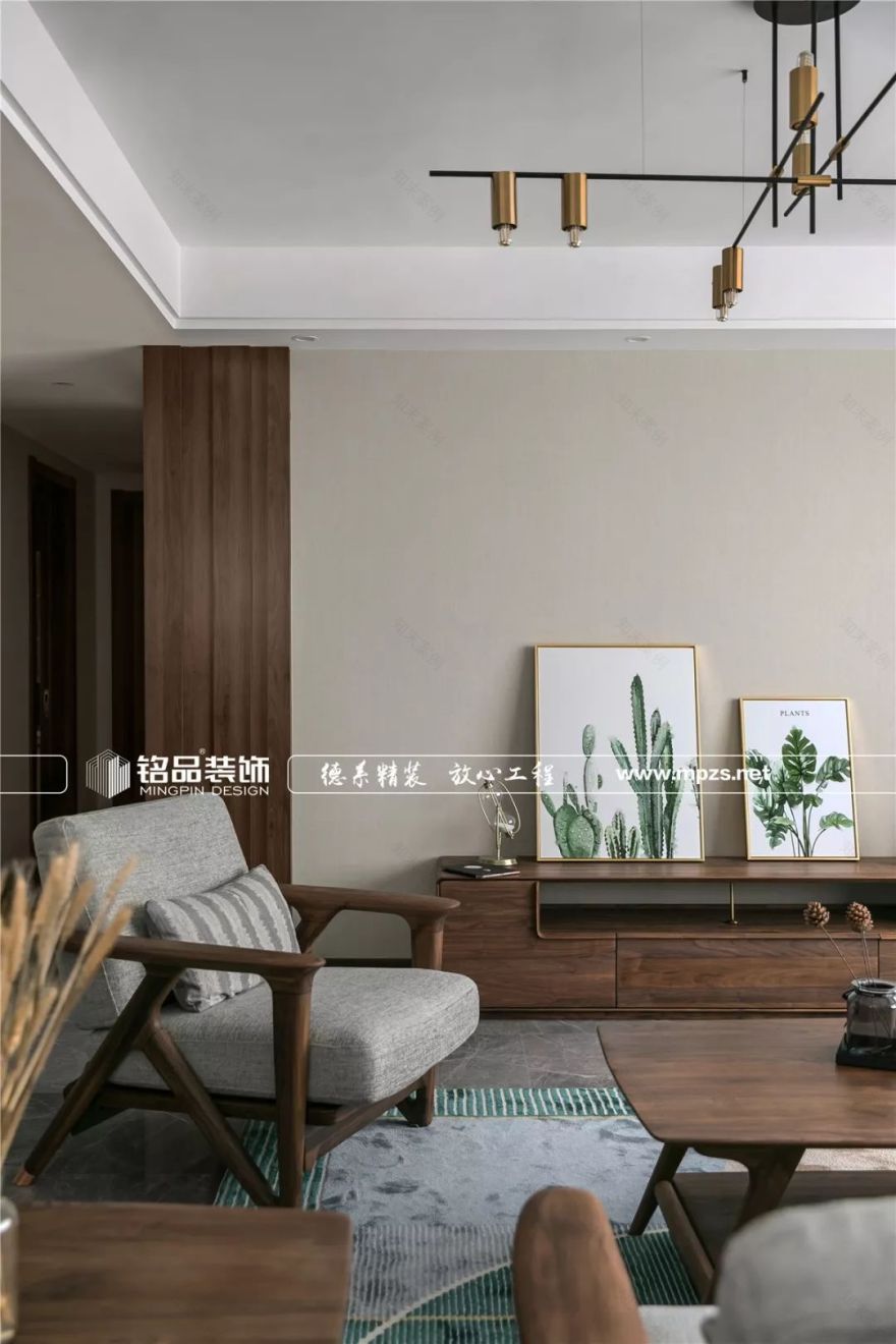 130㎡北欧原木风,都市绿意生活的哲学-27