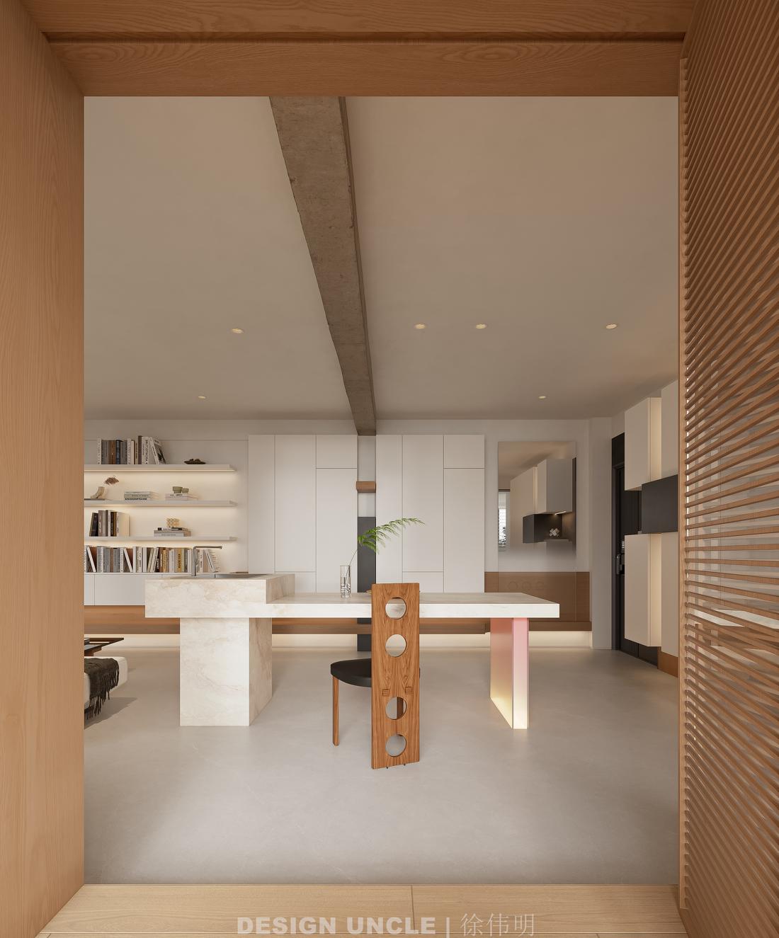 130㎡极简风住宅设计-13