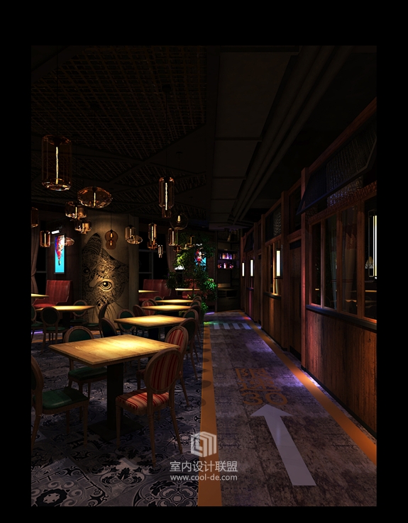 主题餐厅设计-重庆开县港鼎记主题餐厅设计-5