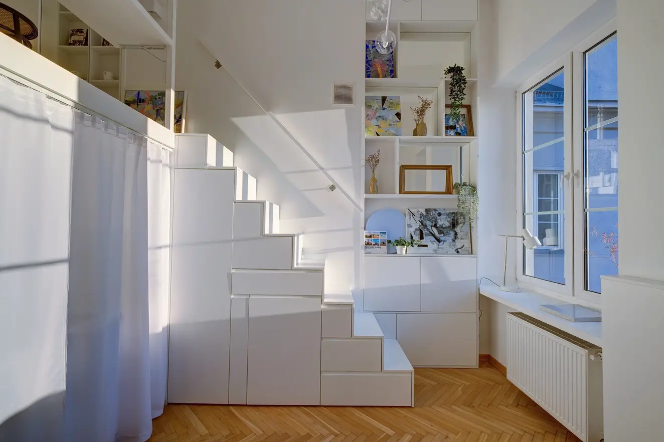 波兰 20m² 迷你复式，巧妙利用空间与风格混搭-7