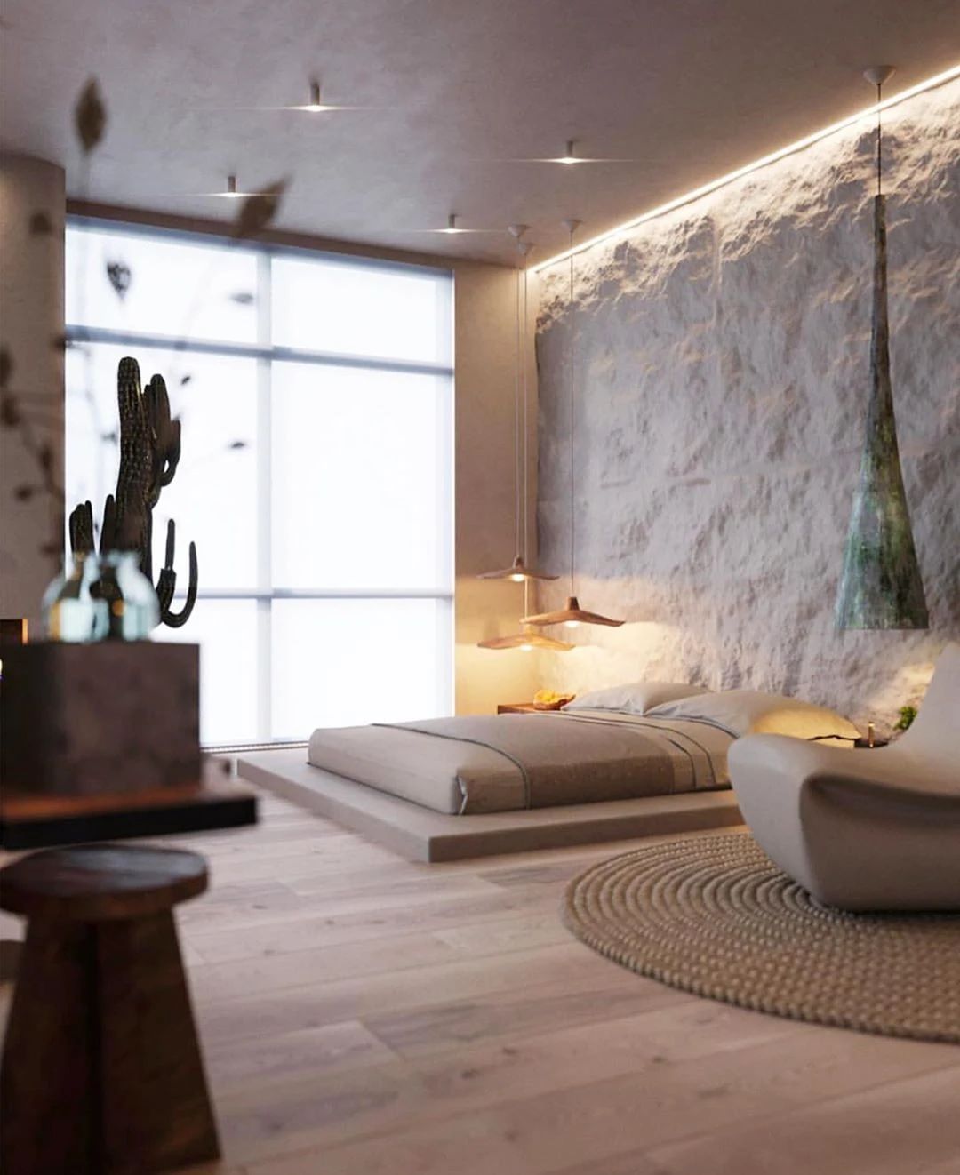 私人空间的艺术品——100 款卧室背景墙设计鉴赏-75