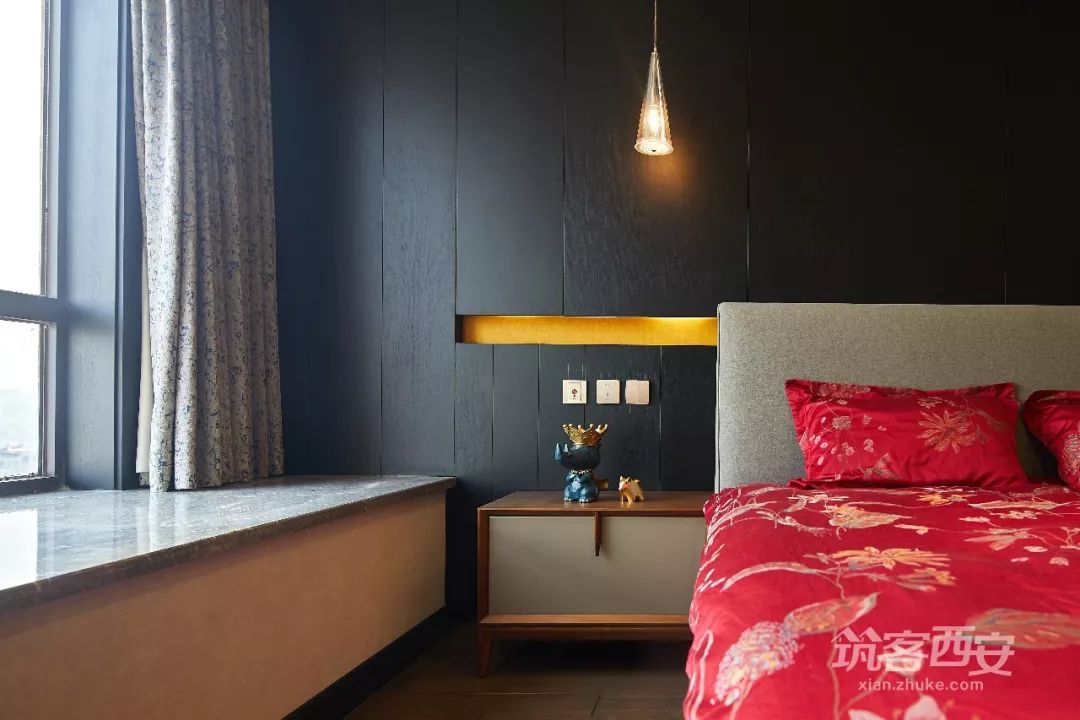 黑白灰的现代简中婚房,温馨与品味的完美融合-63