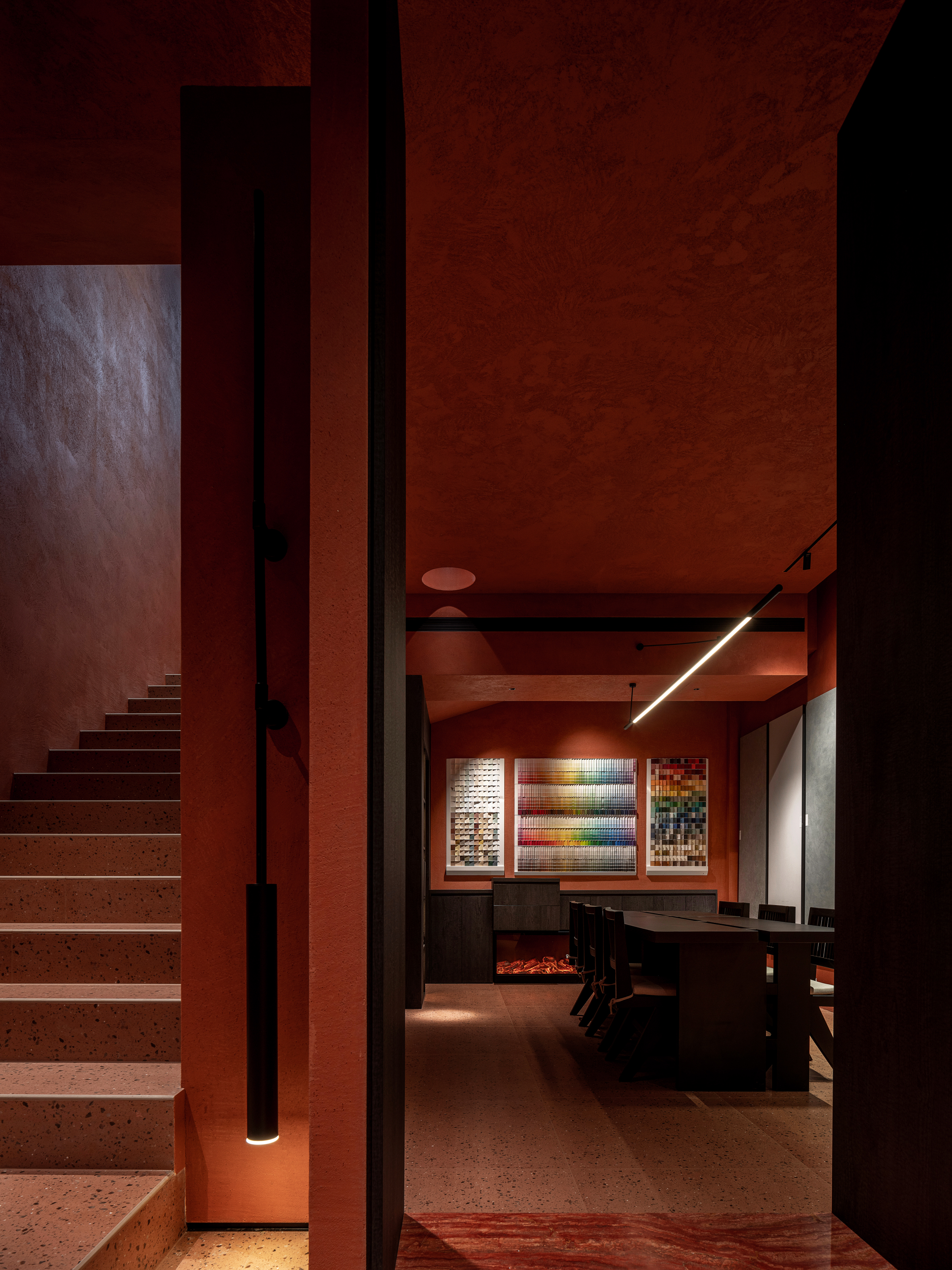 山谷隐喻,邓恩涂料展厅丨中国河北丨安年设计-26