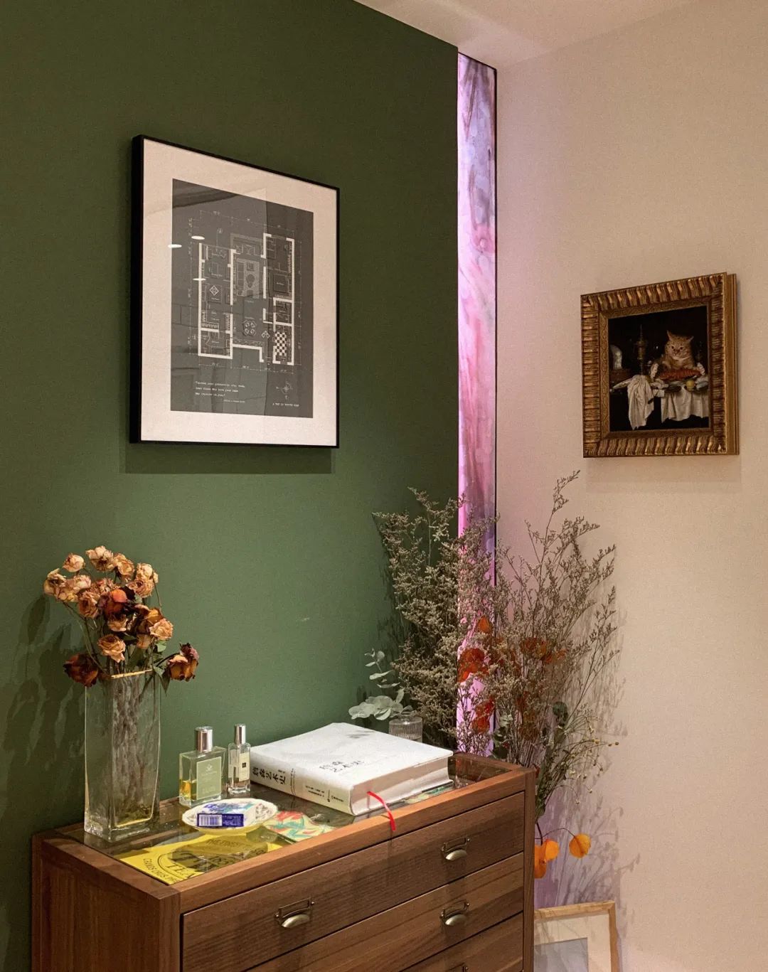 绿意复古，108㎡二手房变身温馨美宅-33