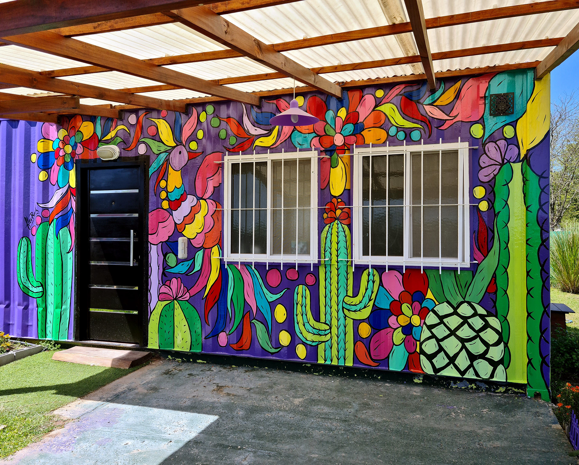 Mural Mexicano - Casa Container - a pedido-2