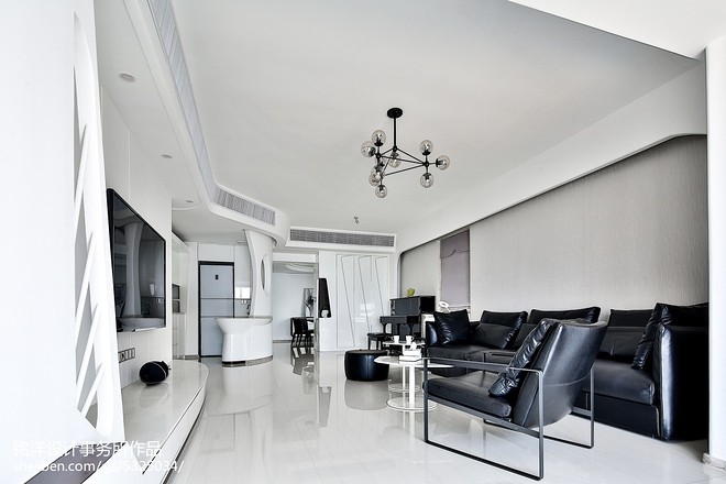 滨江一号4房现代简约装修案例-16