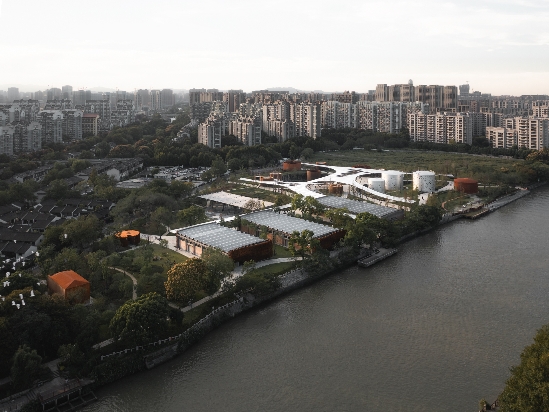 杭州小河公园丨中国杭州丨隈研吾建筑都市设计事务所-7