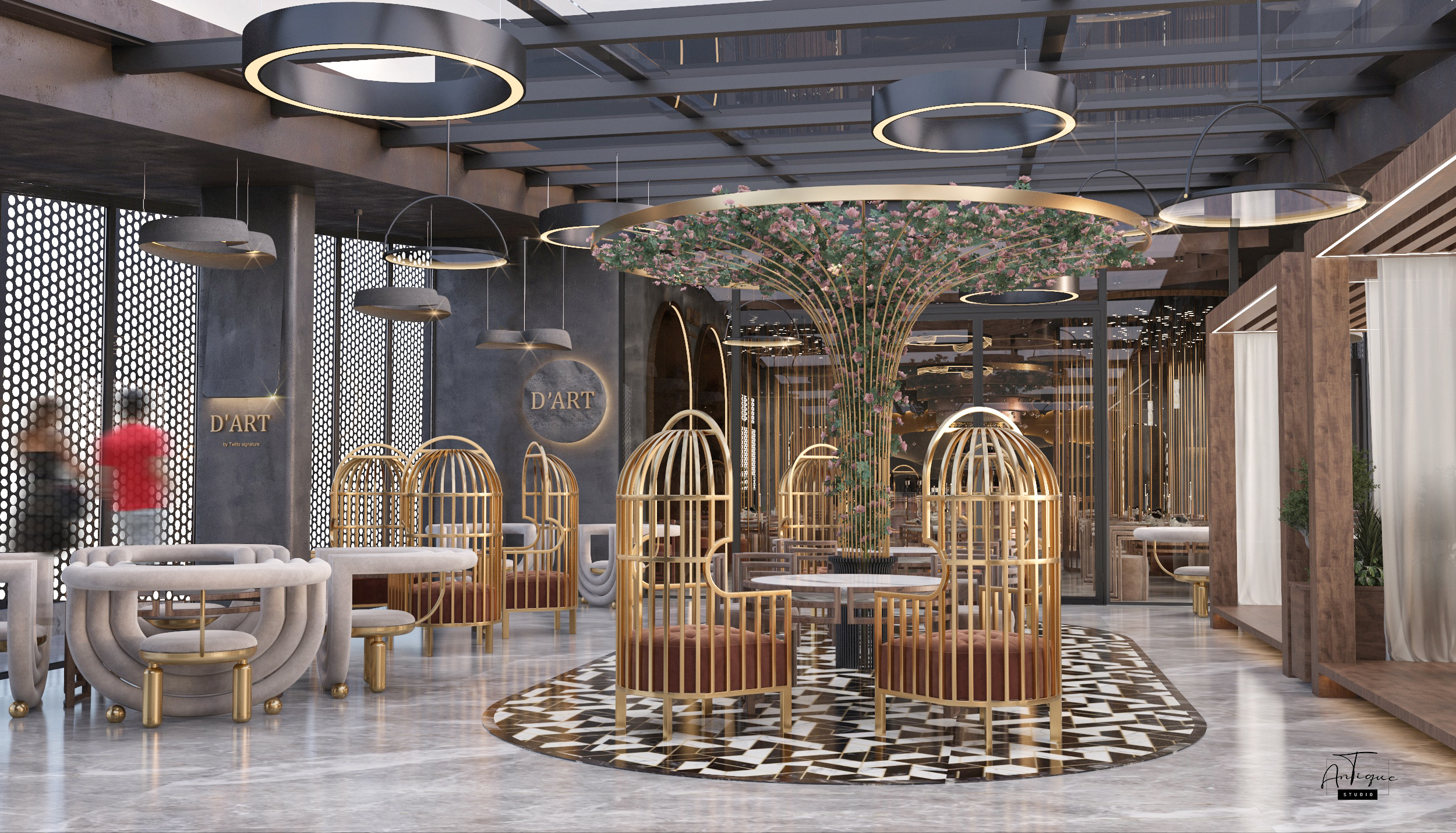 D'ART 餐厅和私人 Twitto 收藏店丨安哥拉丨ANTIQUE Studios-14