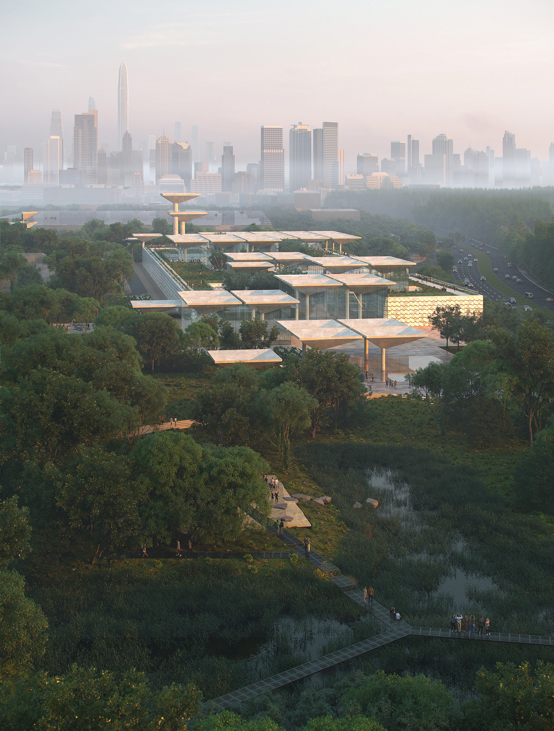 深圳红树林湿地博物馆方案设计及建筑与景观专业初步设计·红树十二境丨中国深圳-2