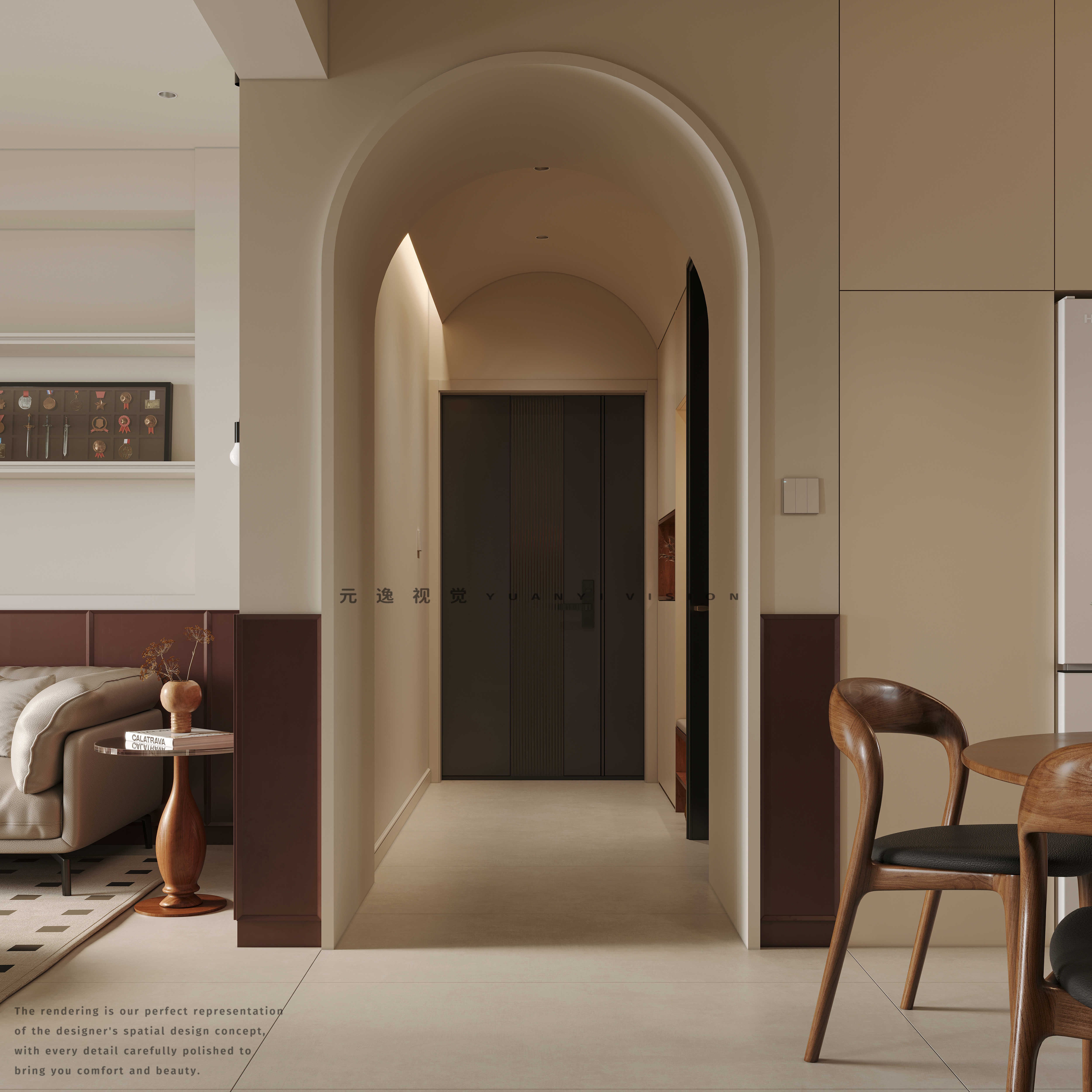 中古风客餐厅书房-5