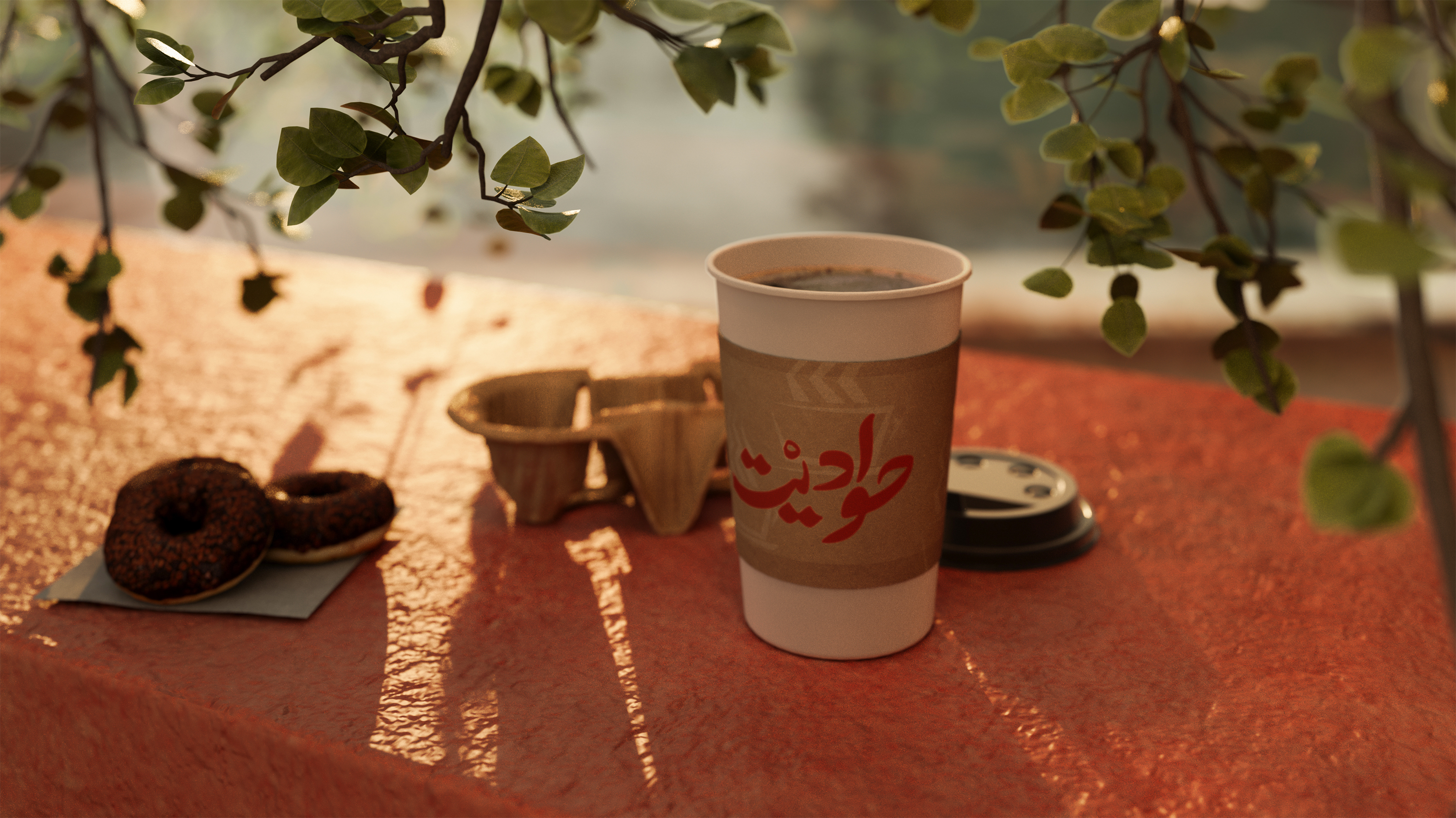 Hawadet Cafe室内可视化设计丨沙特阿拉伯-0