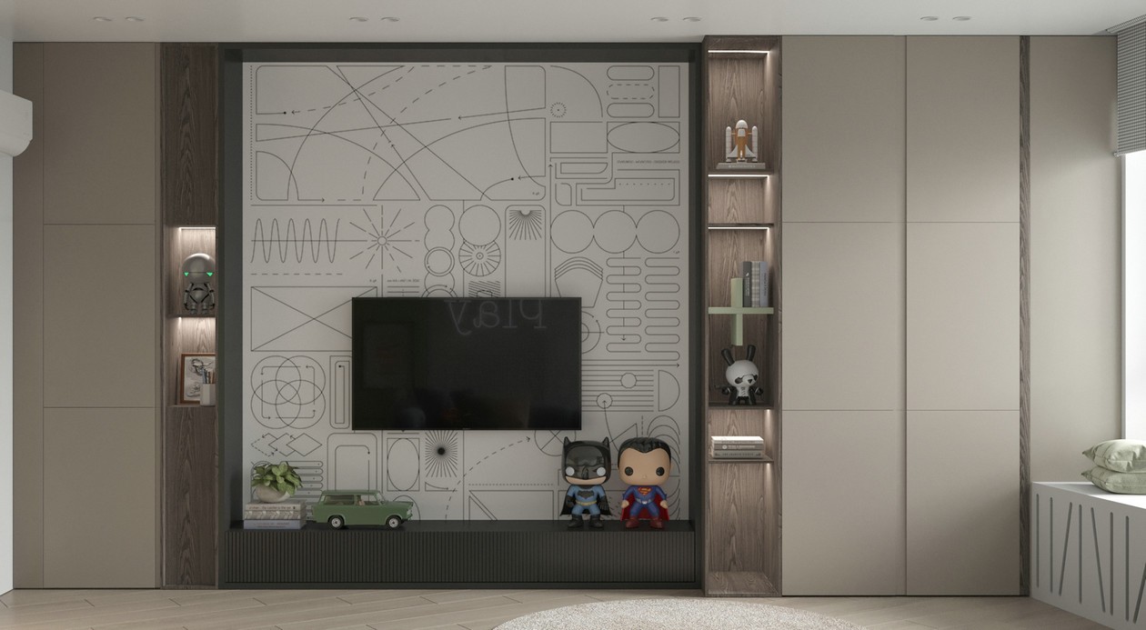 原木与绿色清新惬意居住空间-33