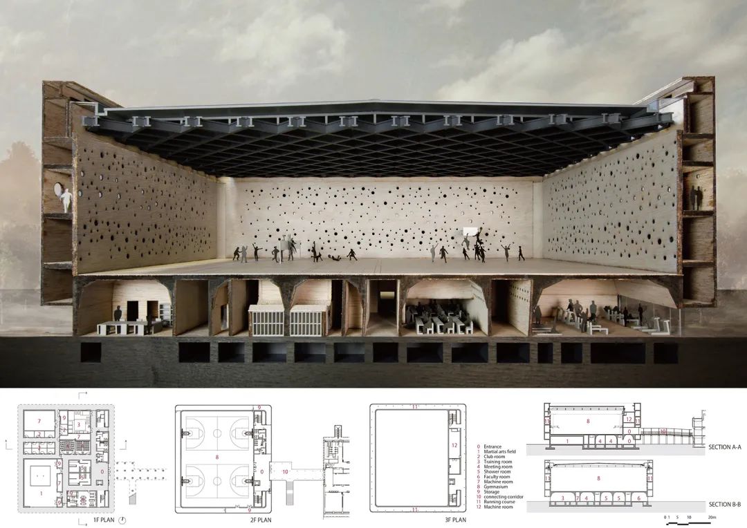 早稻田大学本庄高等学院体育馆丨日本埼玉丨株式会社日建设计-18
