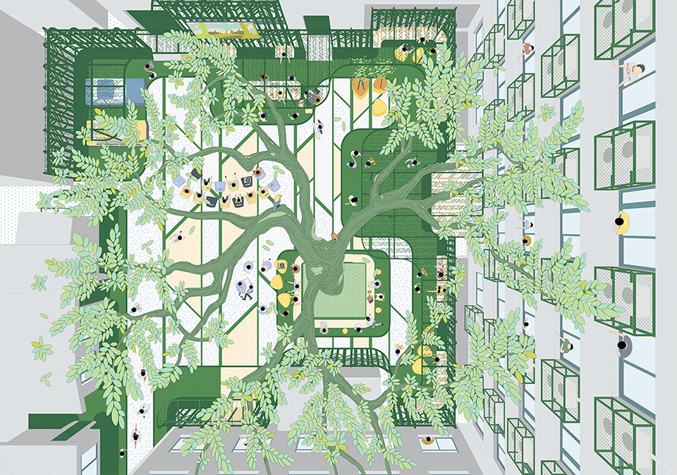 泊寓北锣店外部空间设计，北京 / MAT Office-42