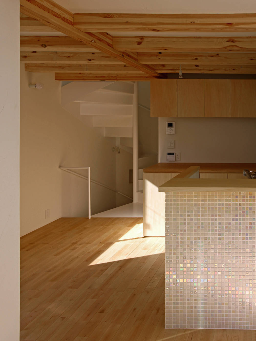 东京简约两户住宅 | 室内设计融入自然光与隐私保护-8