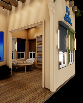 Shark shutter booth（鲨鱼百叶窗互动展位）