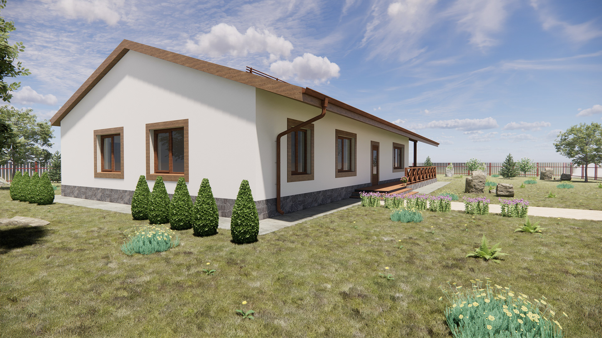 一层页岩风格住宅-0