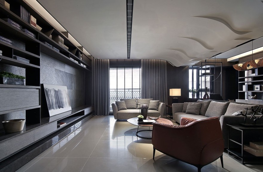 “隐藏”与“探知”——现代简约住宅 张清平-1