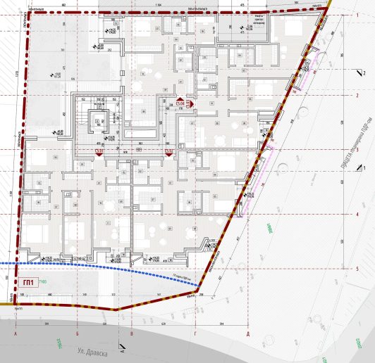 Žička和Dravska街角带露台的七层建筑-25