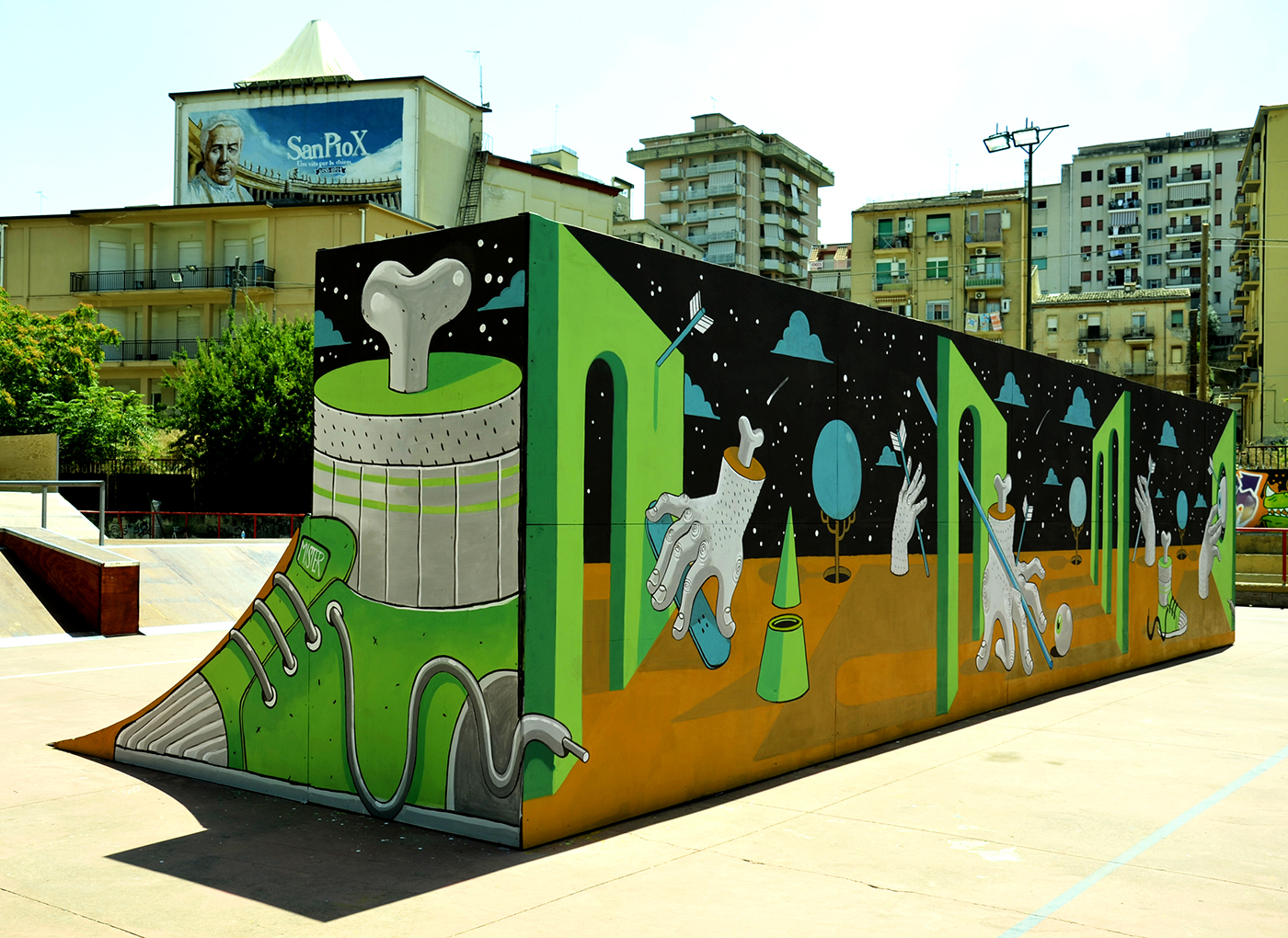 神秘幻境——意大利 Caltanissetta 滑板公园-5