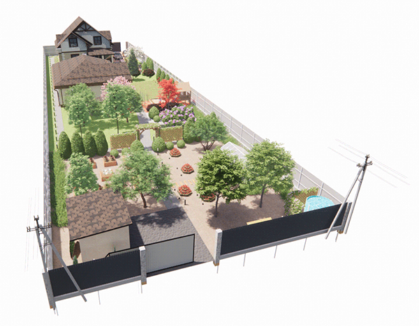 Ландшафтный дизайн 13 соток-7